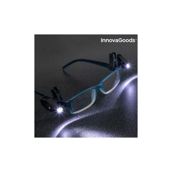 Marque Generique Clip LED Pour Lunettes 360° InnovaGoods (Pack De 2) Meilleur Service 1