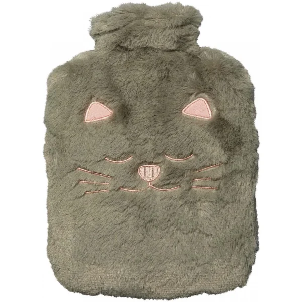 en solde Draeger Bouillotte Peluche Chat Gris 1