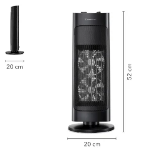 excellent qulity TROTEC Chauffage Soufflant Céramique TFC 20 E, 2000 W, Radiateur D’ap… 9