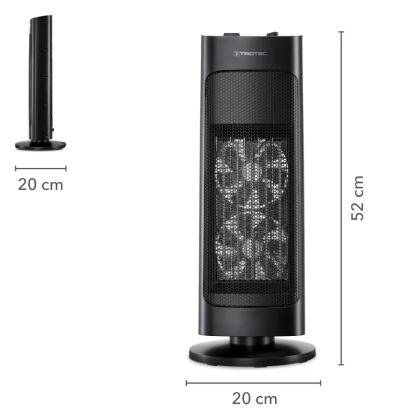 excellent qulity TROTEC Chauffage Soufflant Céramique TFC 20 E, 2000 W, Radiateur D’ap… 4