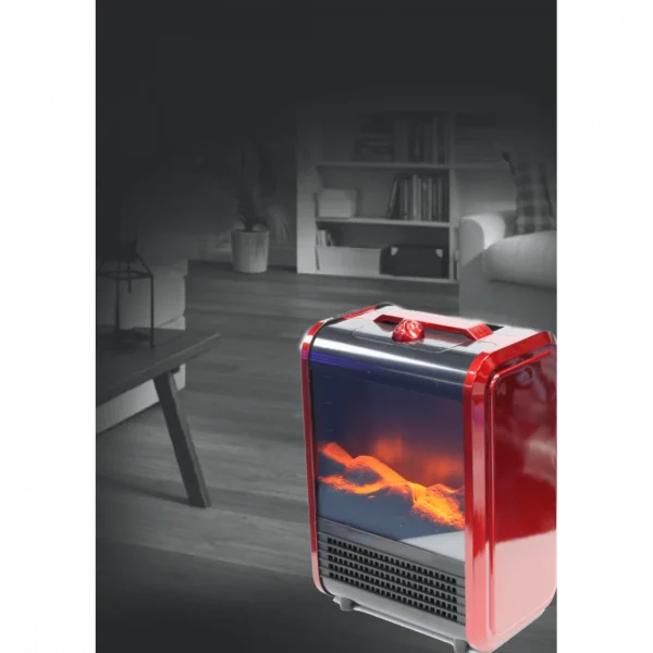 Venteo CHEMINEE ROUGE – MAX HEATER™ – CHEMINEE PORTABLE ET COMPACTE – R… authentiques 4