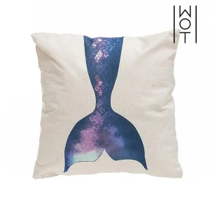 Nouveau Totalcadeau Coussin Motif Sirène En Canvas Et En Polyester – Coussin Desgin Pas C… 13