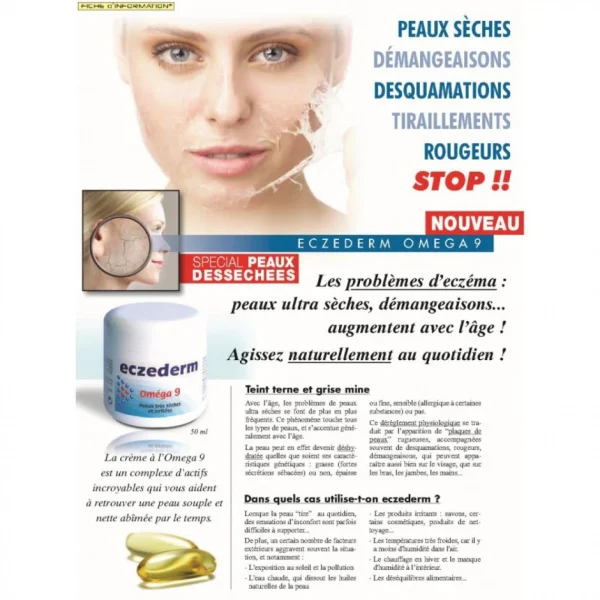 site soldes Ineldea EczeDerm Crème Aux Omega 9 1