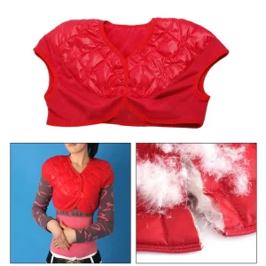 Vente Marque Generique Femmes Doudoune Chaud Épaule Warmer Thermal Wrap Protector Rouge M 11