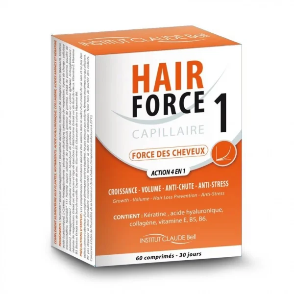 Claude Bell Hair Force One Complément Alimentaire Capillaire Anti-Chute pas cher marque 6