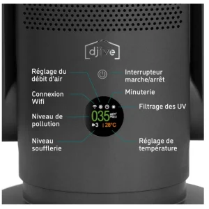 Purificateur D’air 25m² – DJ50017 – DJIVE vente pas cher en ligne 11