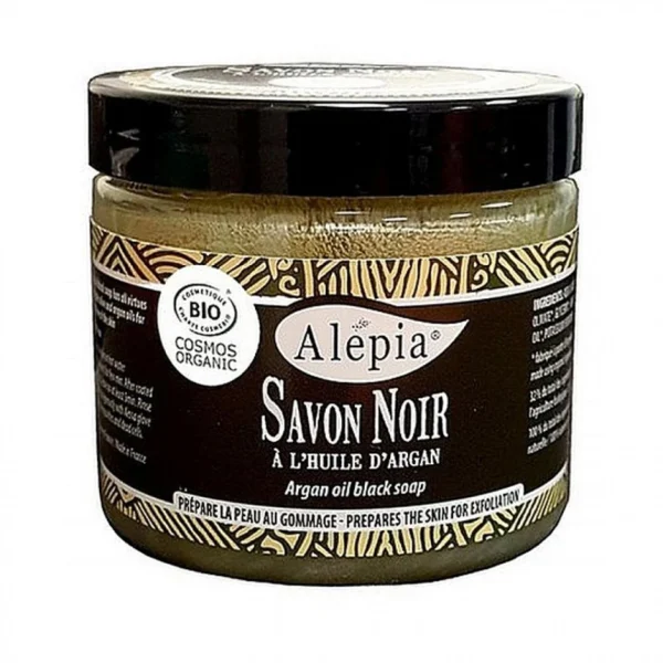 design à la mode Alepia Savon Noir BIO Premium à L’Huile D’Argan 1