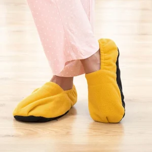 grande marque pas cher Shop Story SHOP-STORY – HOT SOX YELLOW : Chaussons Chauffants Micro-Ondes 9