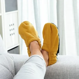 grande marque pas cher Shop Story SHOP-STORY – HOT SOX YELLOW : Chaussons Chauffants Micro-Ondes 13