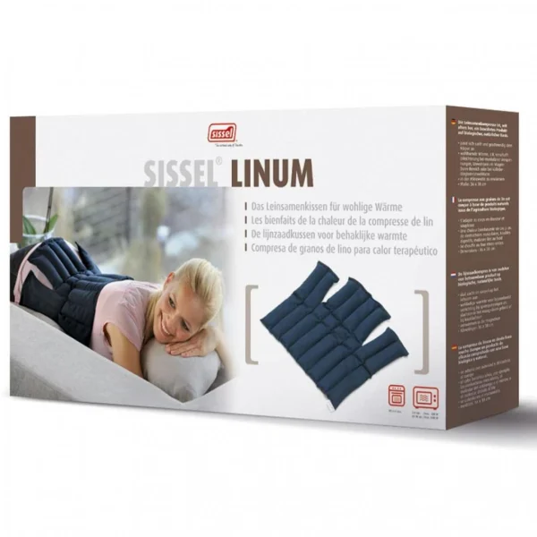 Sissel Compresse Chauffante Lin Linum 38 X 36 Cm Bleu SIS-150.051 luxe soldes 1