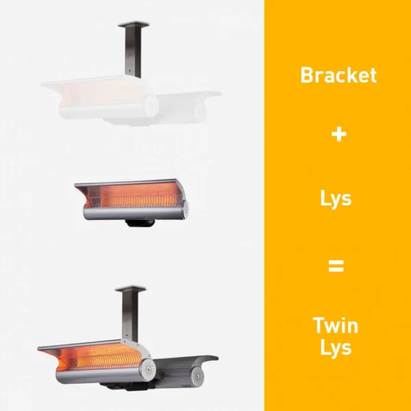 Neuve avec étiquette Sined Support De Fixation Pour Paire De Radiateurs Infrarouges Laiki 3