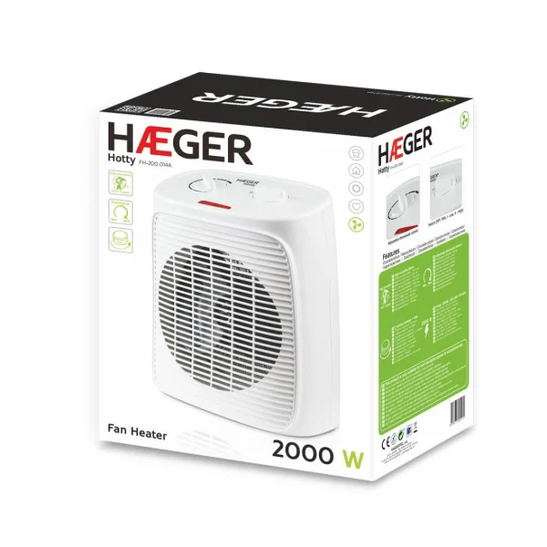 Thermo Ventilateur Portable Haeger Hotty Blanc 2000 W magasin en ligne 1