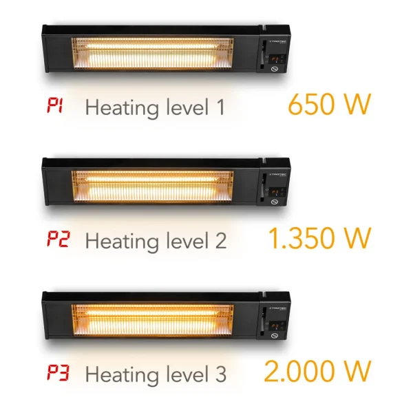 boutiqued en ligne TROTEC Radiant Infrarouge électrique D’extérieur IR 2010 S, 2000 W, … 4