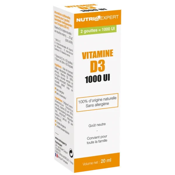 Ineldea Vitamine D3 Naturelle 1000 UI Capital Osseux Et Soutien De L’Immunité à prix d'occasion 1